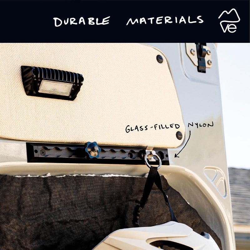 VanEssential L-Track Venture Track Plastic End Cap - Floor Angled - 4 Pack - Image 3